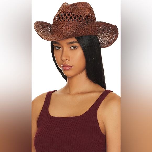 L*Space Remy Cowboy Hat in Tobacco - Picture 1 of 7